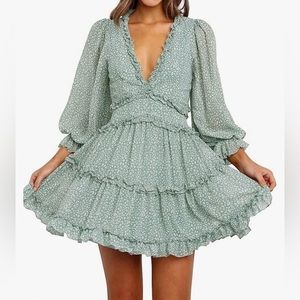 Long Sleeve Summer Mini Dress